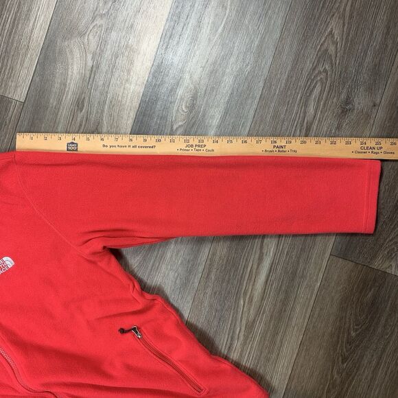 The North Face Fleece Jacket Mens Large Red Full Zip - Picture 6 of 7